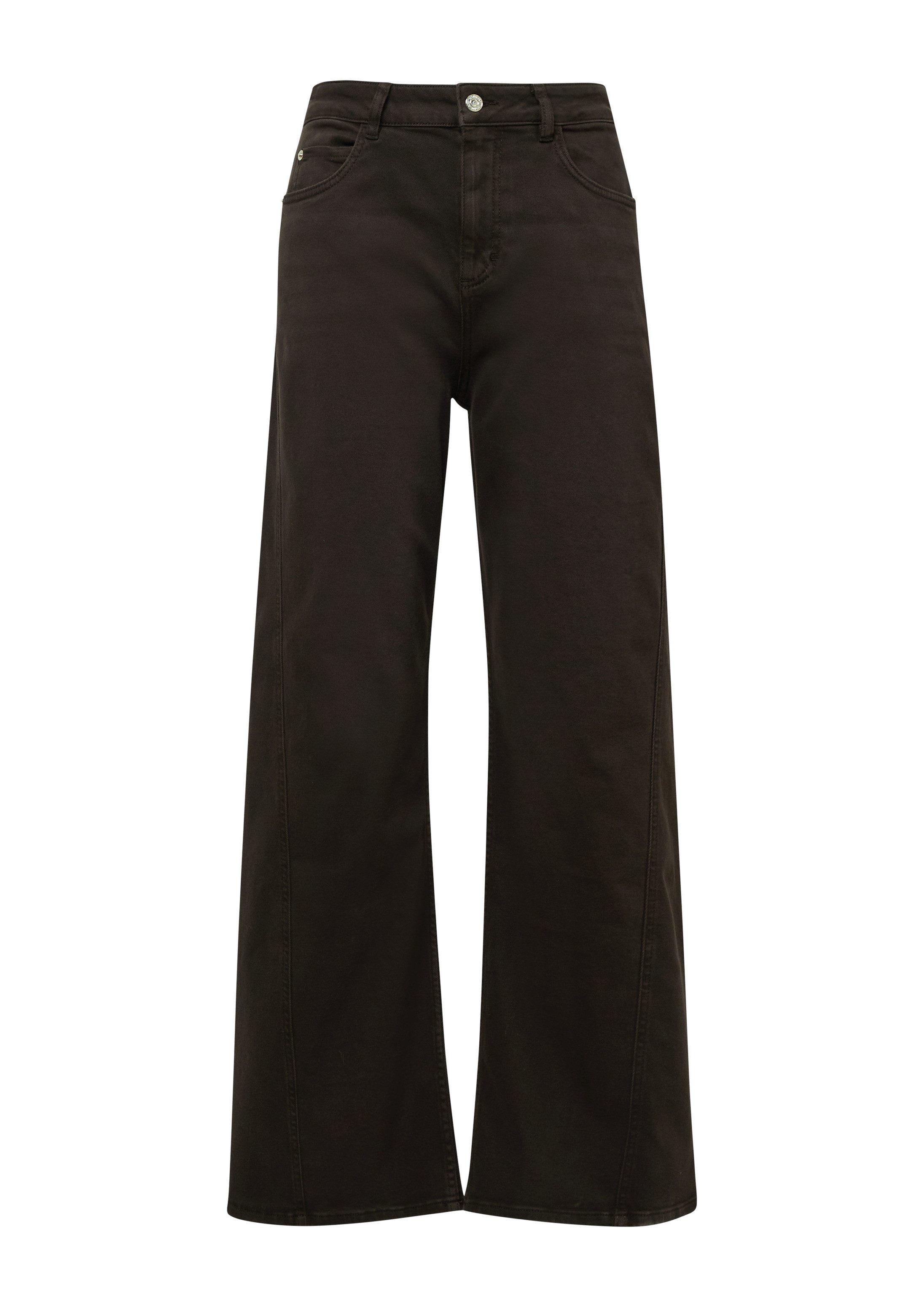comma Chinos Hose Wide-Leg-Jeans im Relaxed Fit