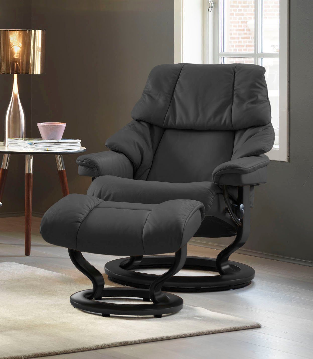 Stressless® Relaxsessel Reno, mit Classic Base, Размер S, M & L, Gestell Schwarz