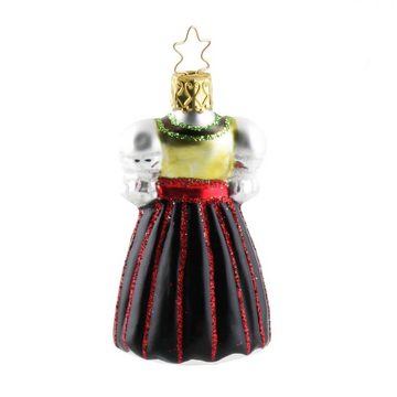 INGE-GLAS® Christbaumschmuck INGE-GLAS Weihnachts-Anhänger grünes Dirndl (1-tlg)