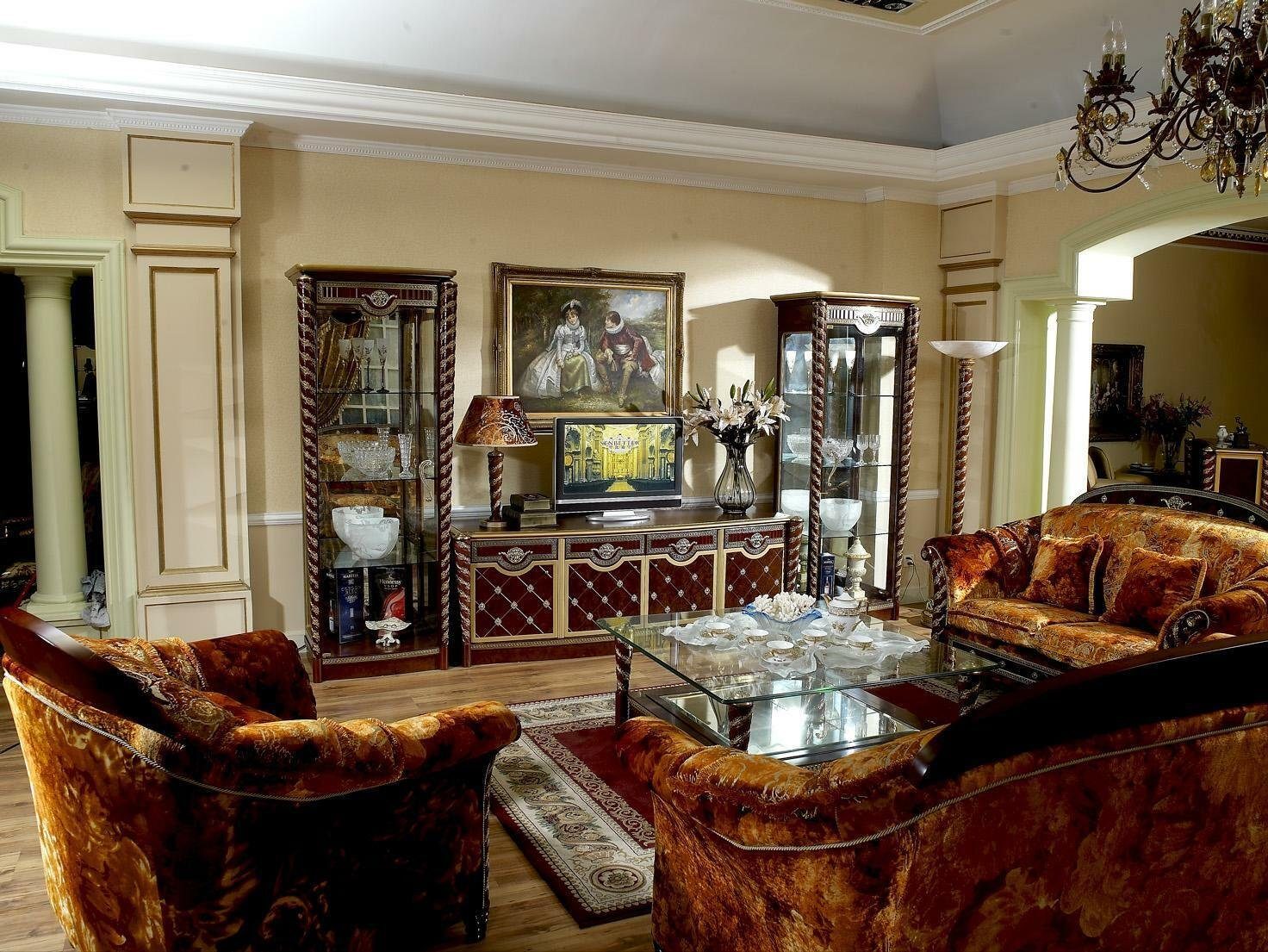 JVmoebel Sofa, Klassische Sofagarnitur Barock Rokoko Antik Stil Möbel Polster