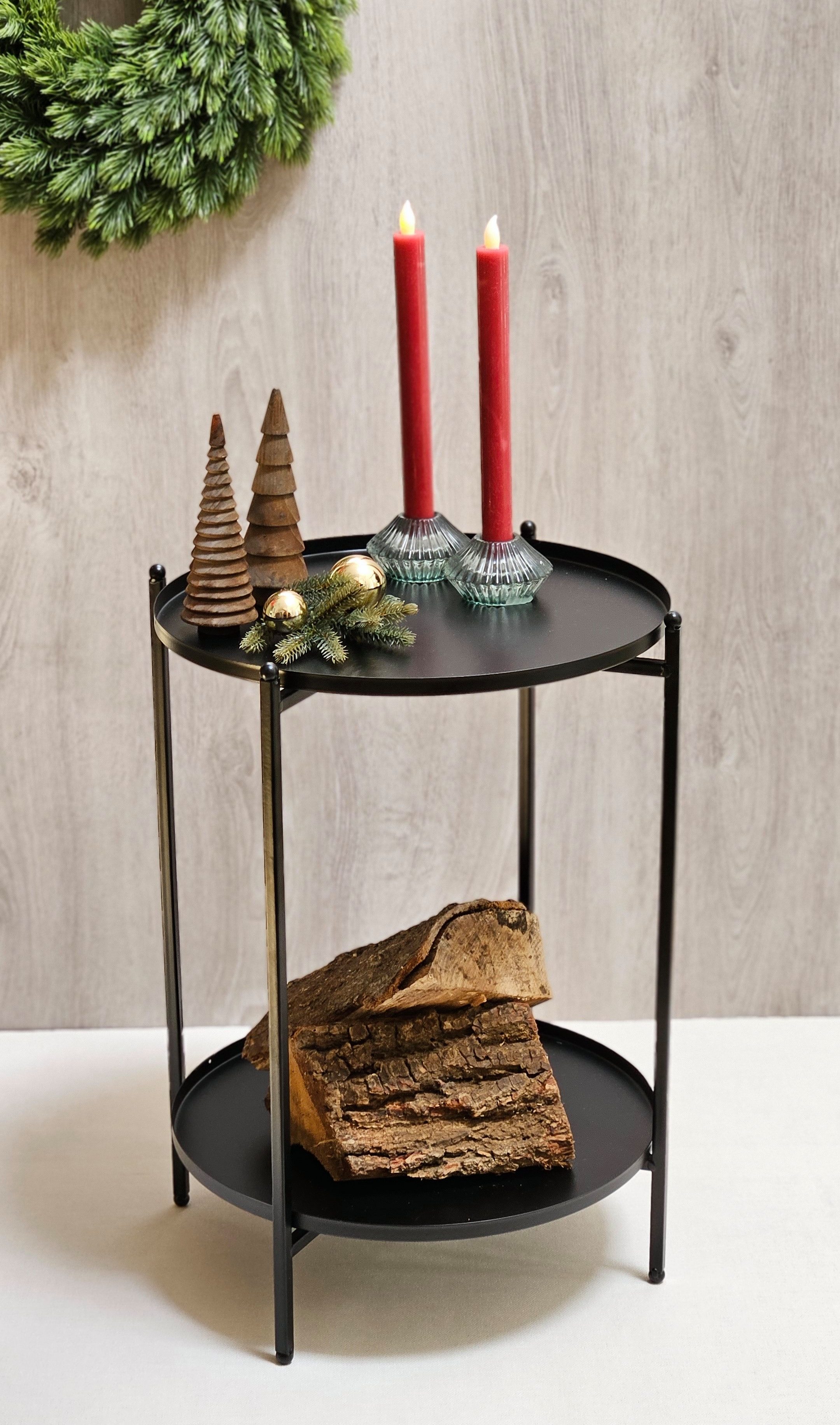 Meinposten Spitzkerze Stabkerzen LED 2er Set Batteriebetrieb warmweiß flack günstig online kaufen