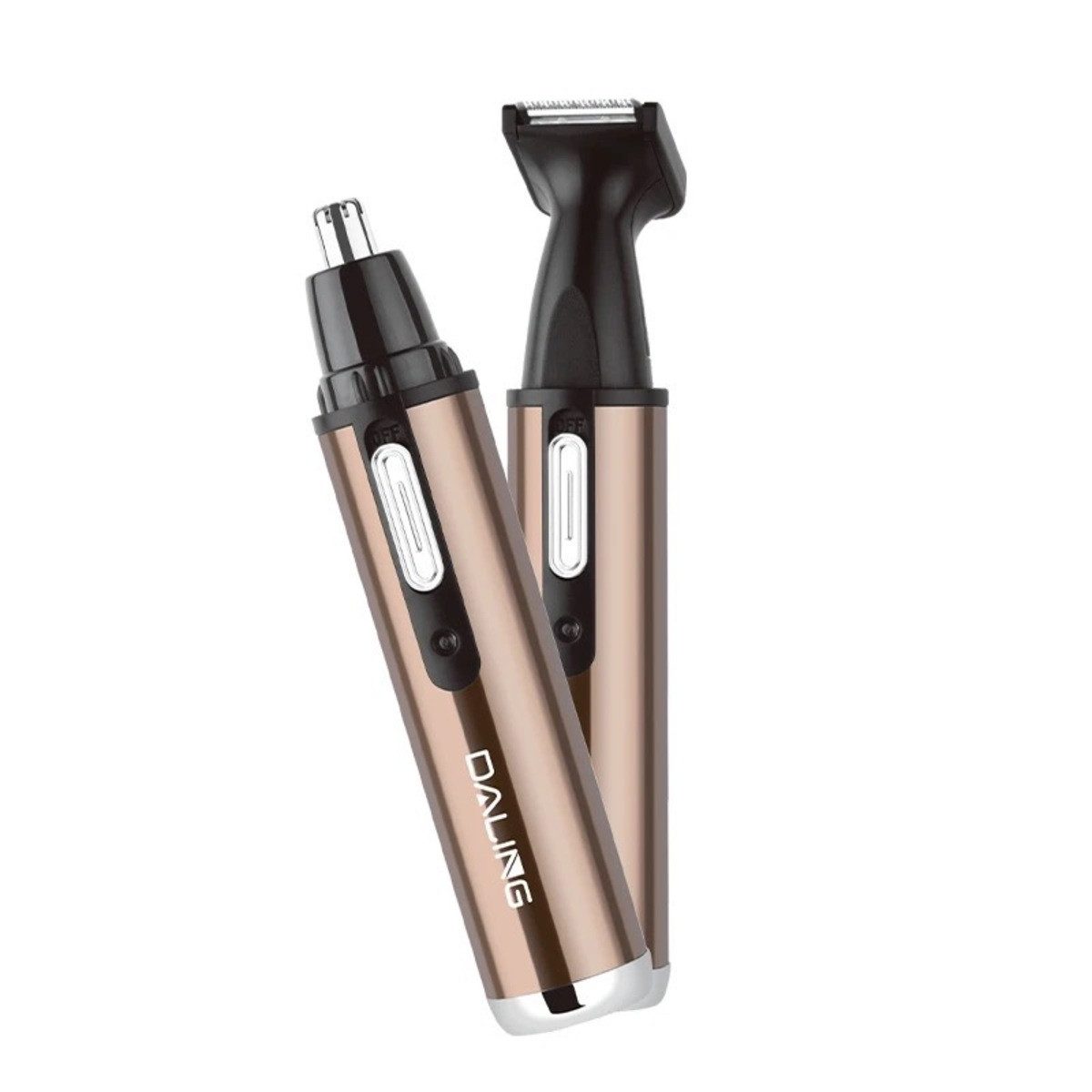 DALING Haar- und Bartschneider DL-7008, 1x Nasenhaartrimmer, Reinigungsbürste, Schutzkappe, Ladekabel, Einfache Wartung
