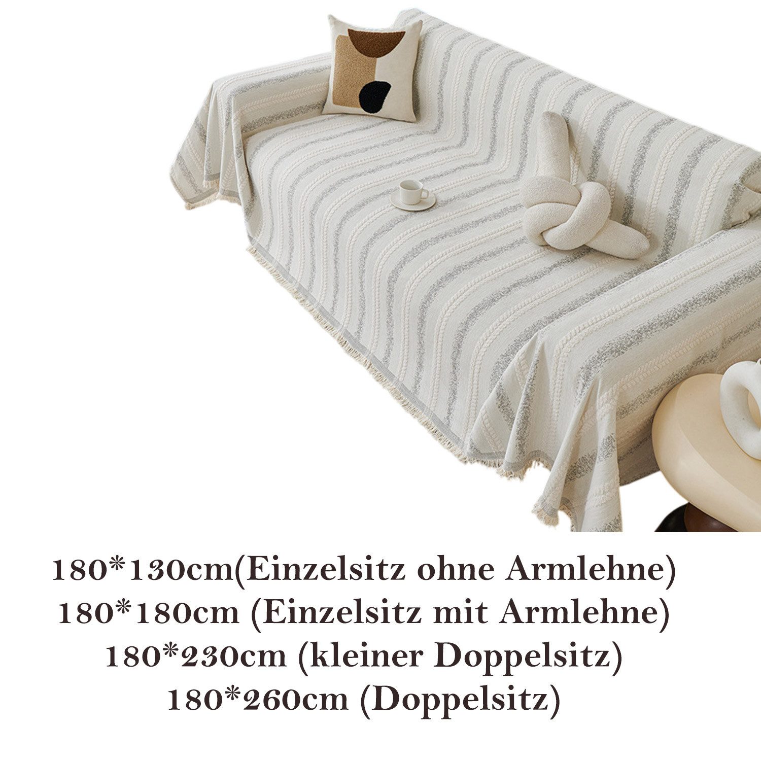 Refttenw Sofaschoner Rutschfest Sofa Überzug, Sofa Handtuch Sofadecken für All-season