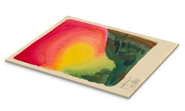 Posterlounge Acrylglasbild Karl Wiener, Abstract Colour Study III, Wohnzimmer Modern Malerei