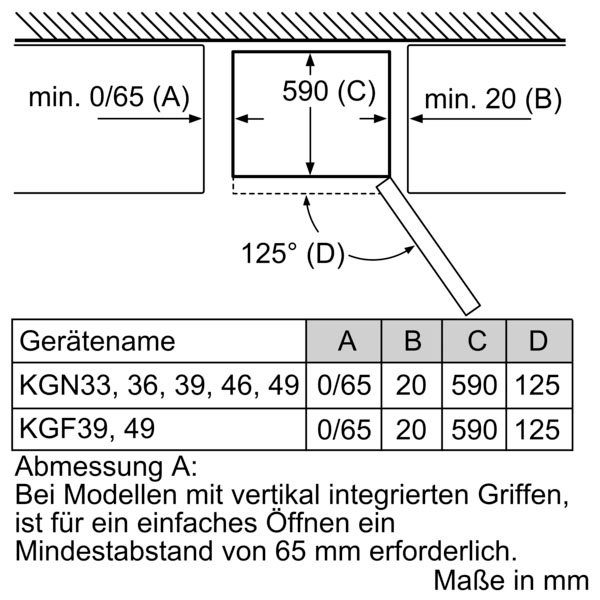 60 Kühl-/Gefrierkombination cm KG39NAICT, cm breit SIEMENS hoch, 203