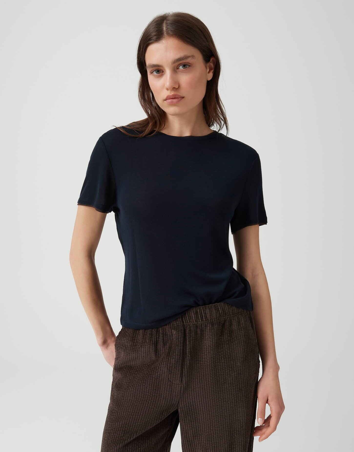 OPUS T-Shirt mit kontrastfarbener Paspel Leichte Qualität mit modernem Akzent