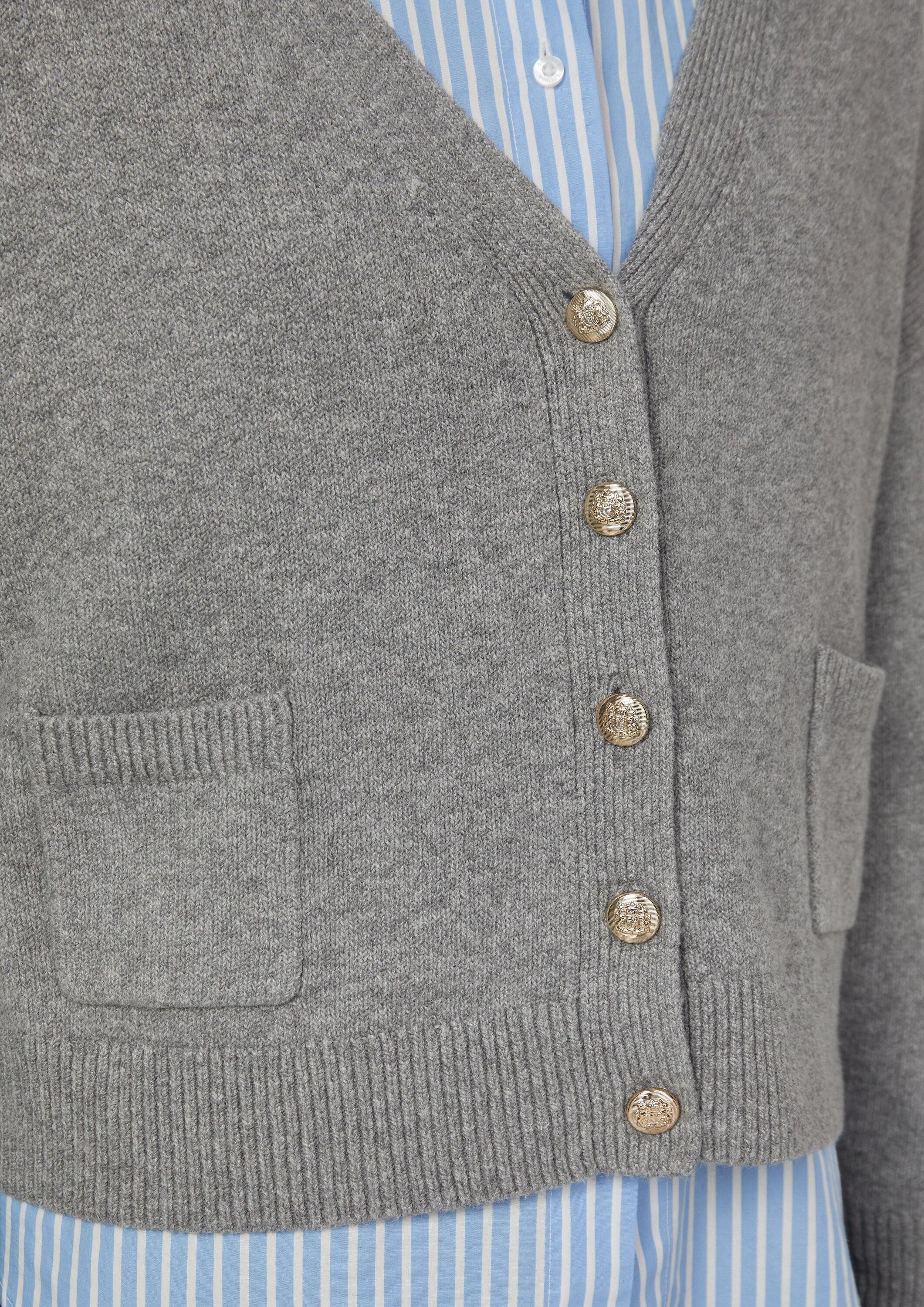 s.Oliver Cardigan Strickjacke Oversized Strickjacke mit dekorativen Knöpfen