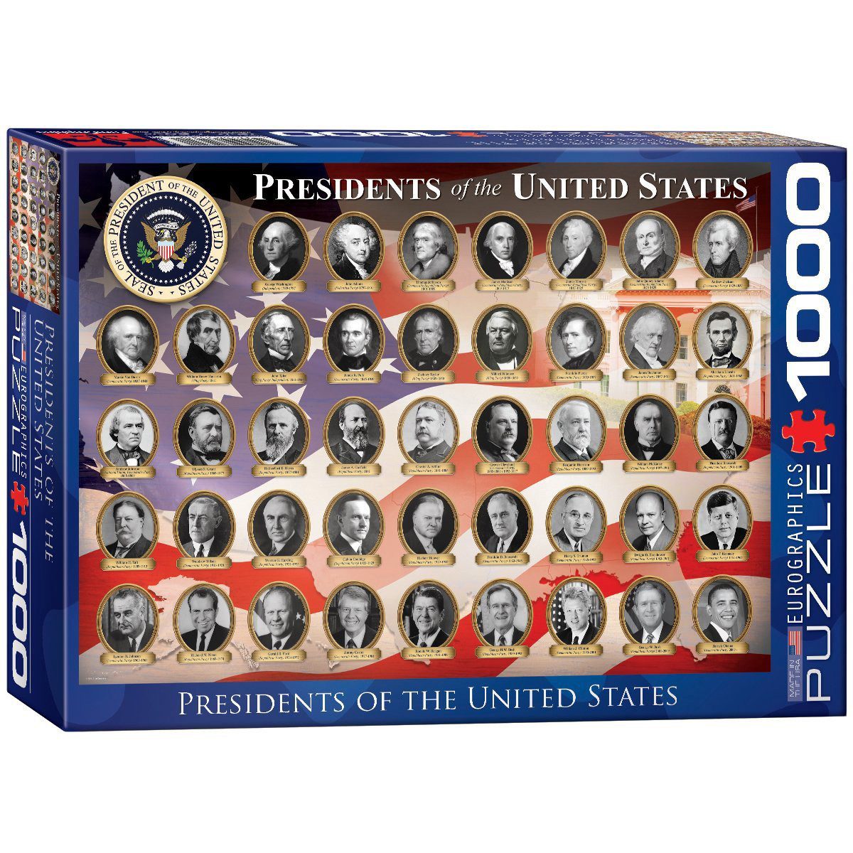 Puzzle 1000 Teile Puzzle - Puzzle - Die Präsidenten der USA, Puzzleteile günstig online kaufen
