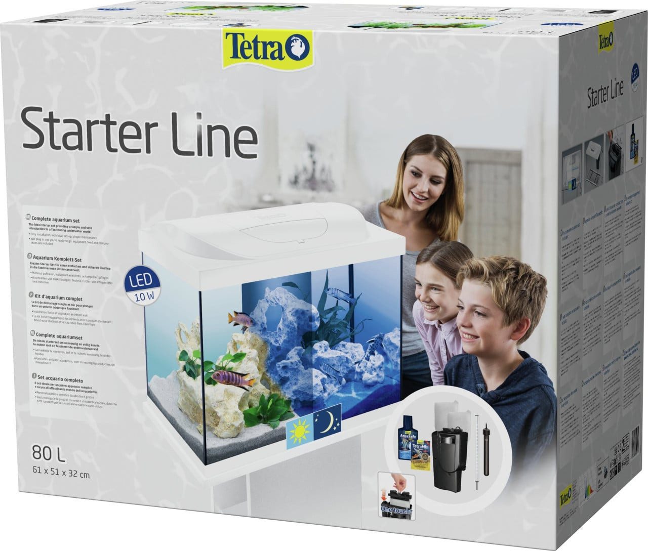 Tetra Aquarium Tetra Aquarium Starter Line LED 80 L weiß