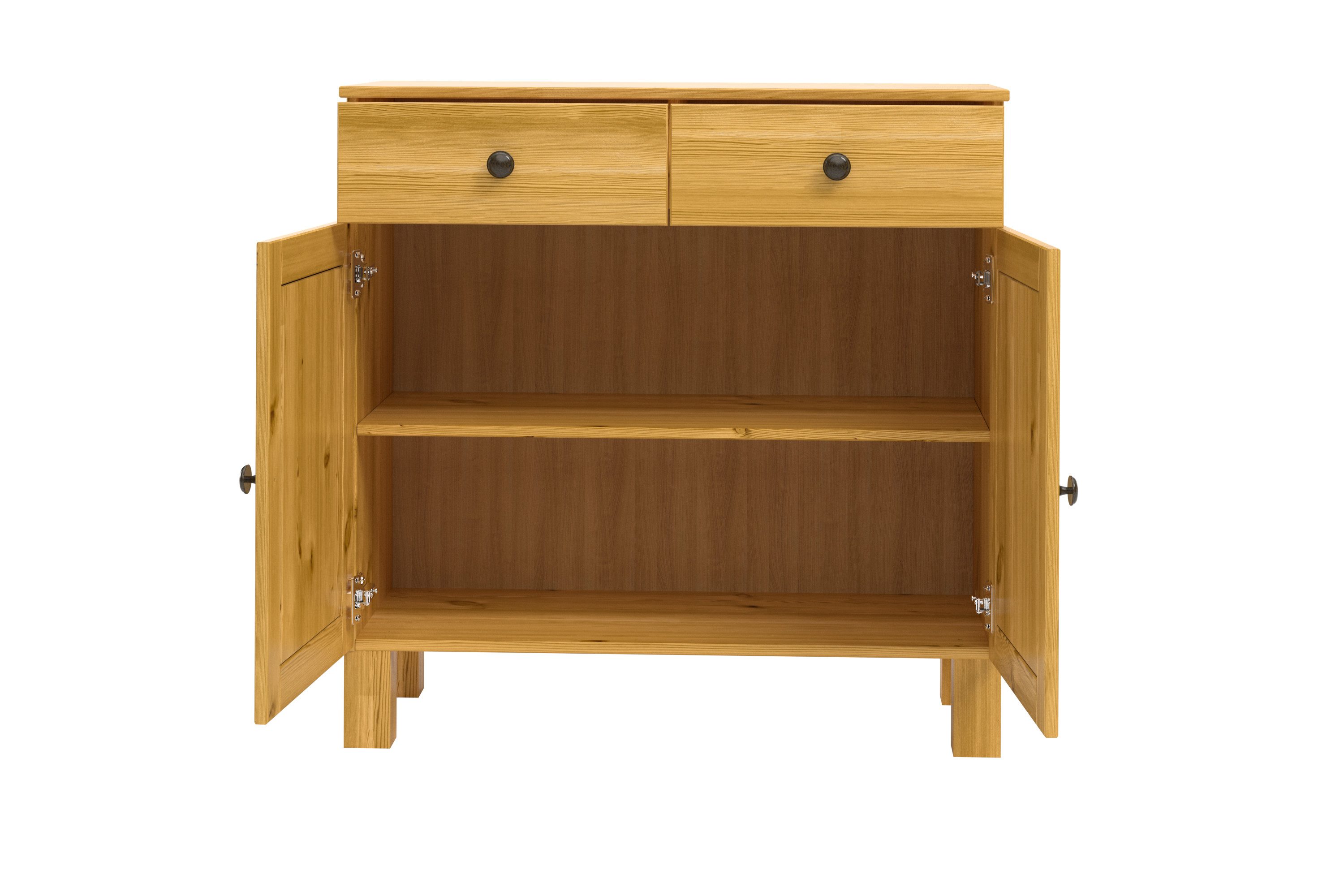 Home affaire Anrichte Alby2, Mit 2 Türen, 2 Schubkästen und Metallgriffe, Breite 85 cm