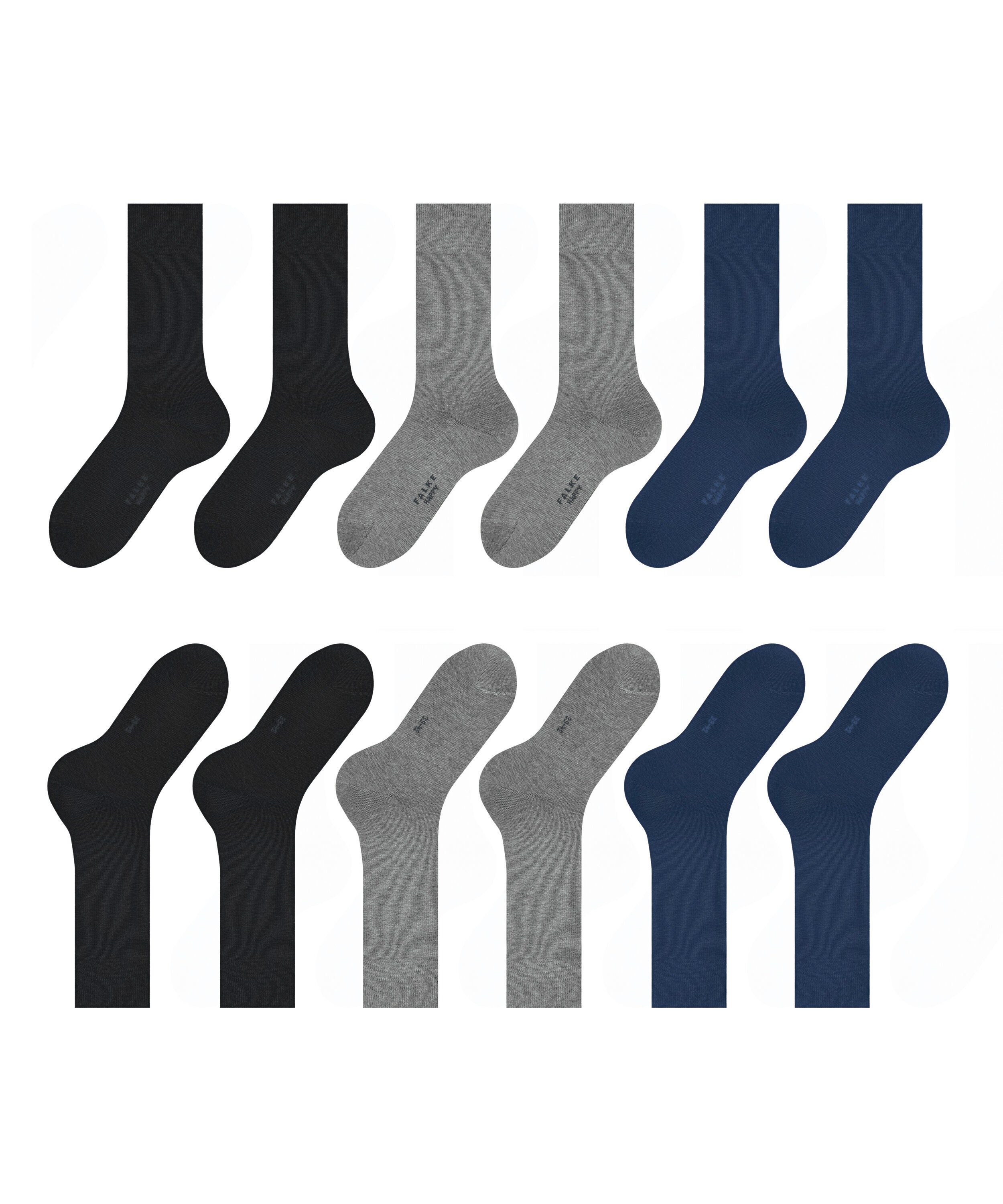 (6-Paar) Happy Socken FALKE 6-Pack sortiment (0020)