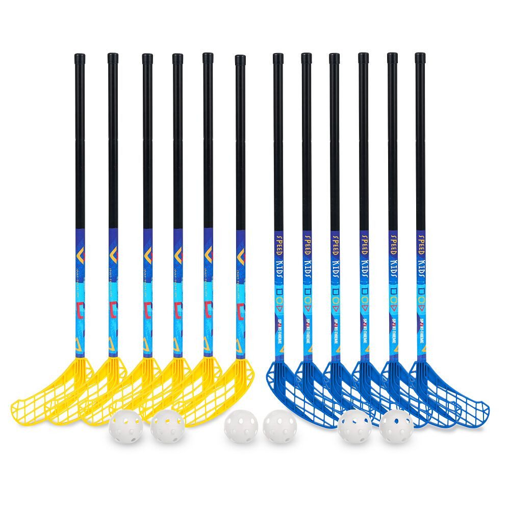 Sport-Thieme Floorballschläger Floorballschläger-Set Speed Kids Komplettset für Kindergarten und Grundschule