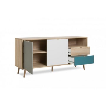 Finori Kommode Kommode Beistellkommode Sideboard TV Kommode CUBA 51 Eiche Nb.