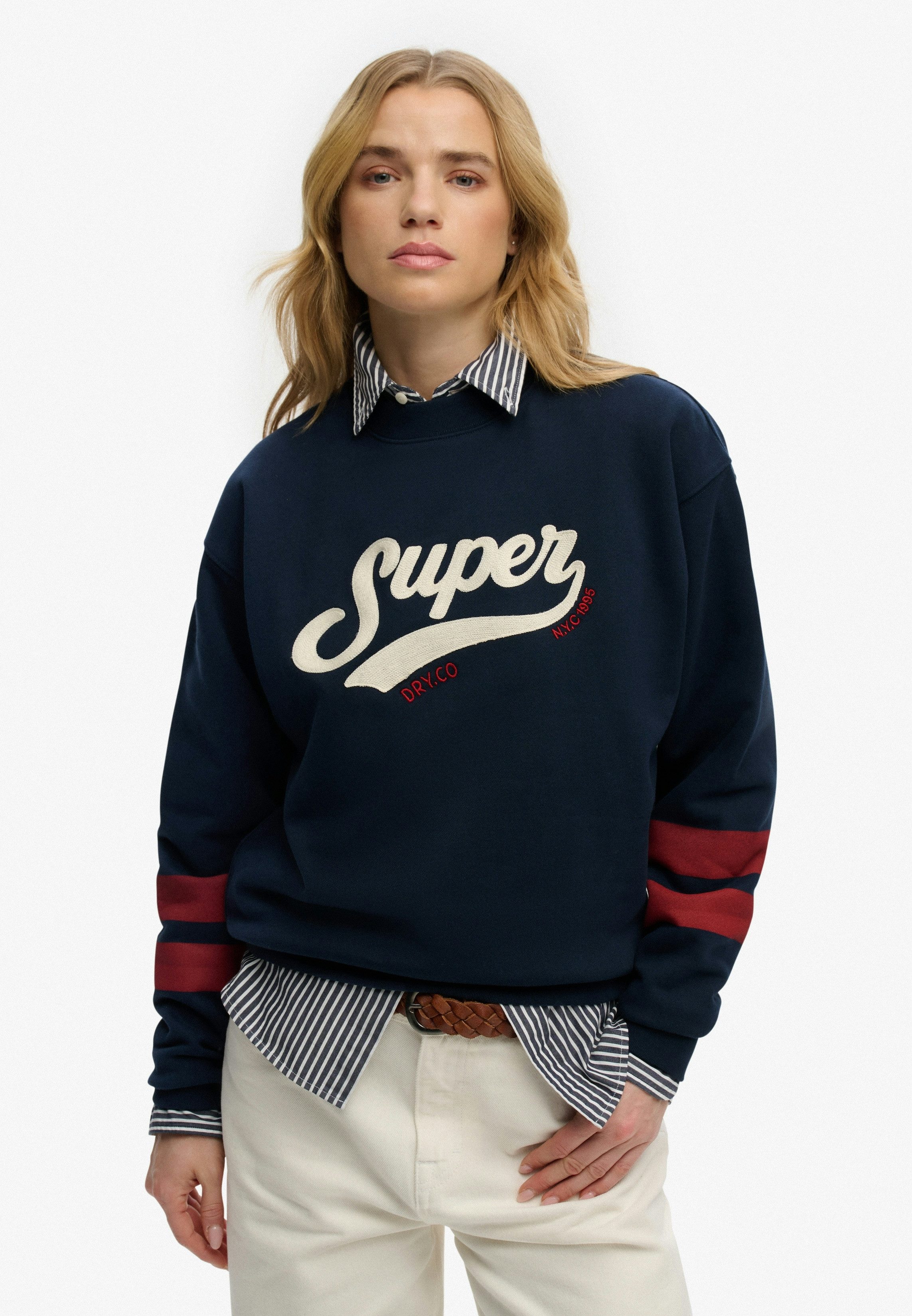 Superdry Sweatshirt VARSITY SCRIPT LOOSE CREW