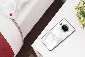 MuchoWow Handyhülle Marmor - Weiß - Grau - Luxus - Marmoroptik - Stein, Phone Case, Handyhülle Xiaomi Mi 10T Lite, Silikon, Schutzhülle