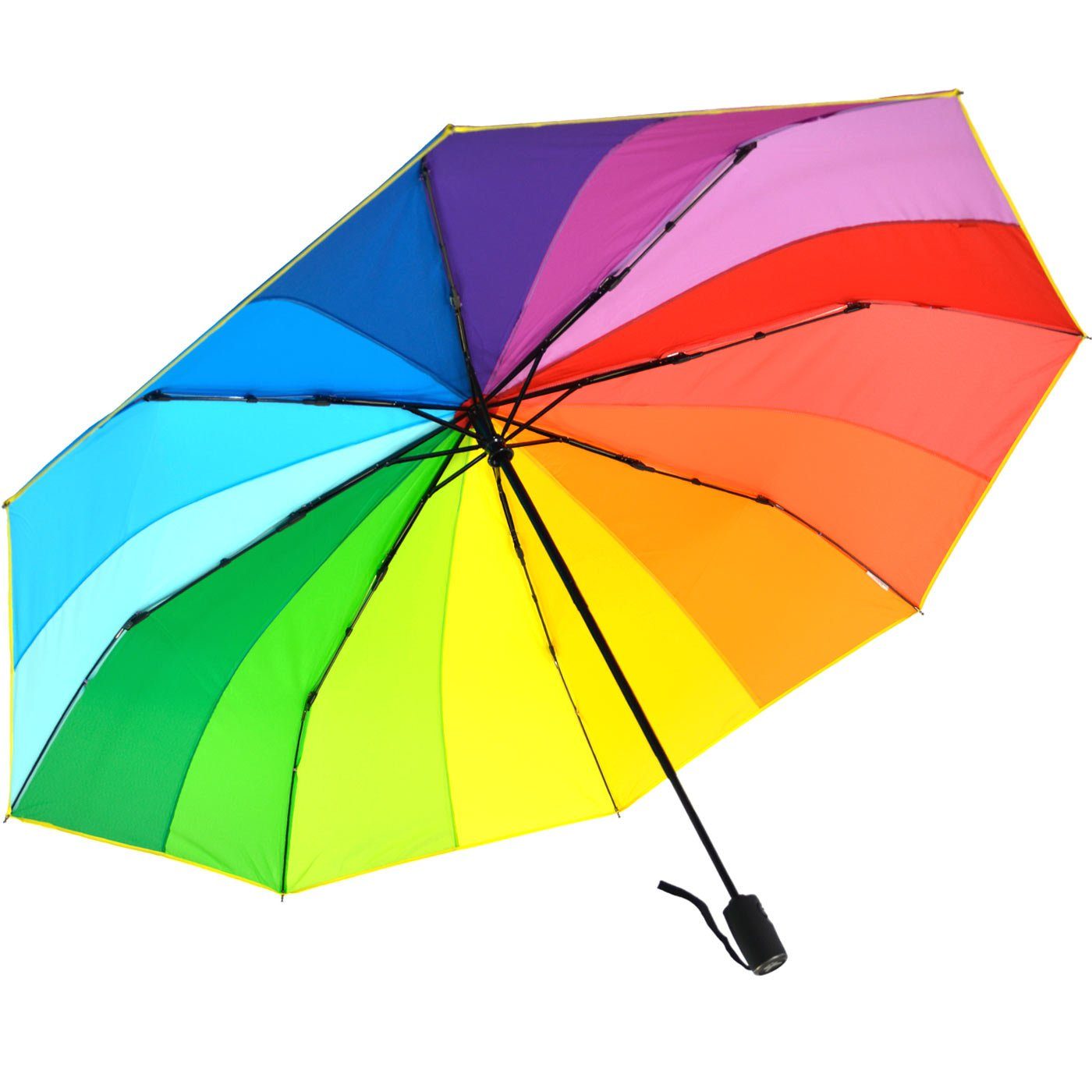 iX-brella Taschenregenschirm XXL Regenbogen Trekking-Schirm 16-Farben Automatik, riesig – Bild 4 von 5