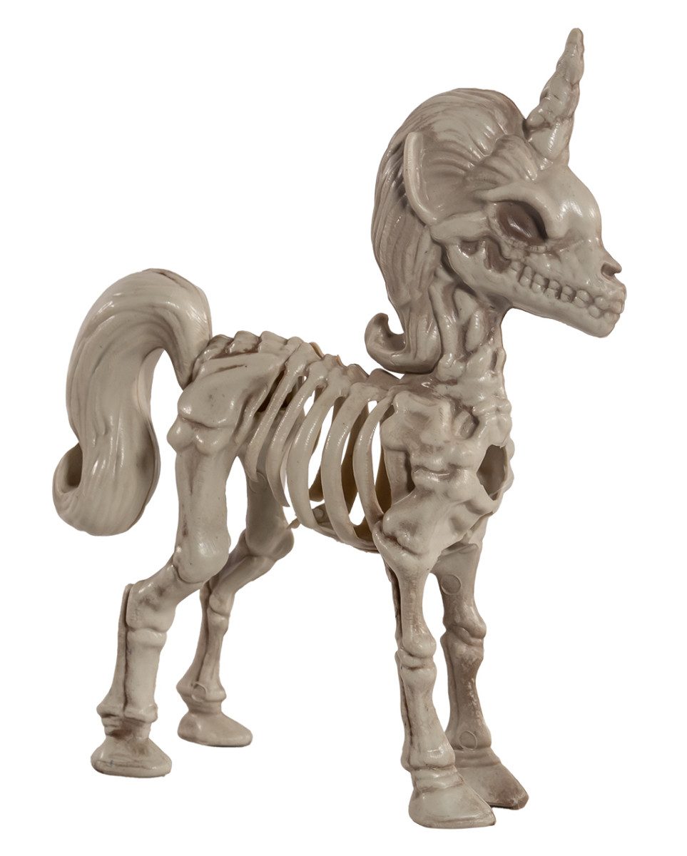 Dekoobjekt Einhorn Skelett als Knochengerüst 21 cm als Deko A