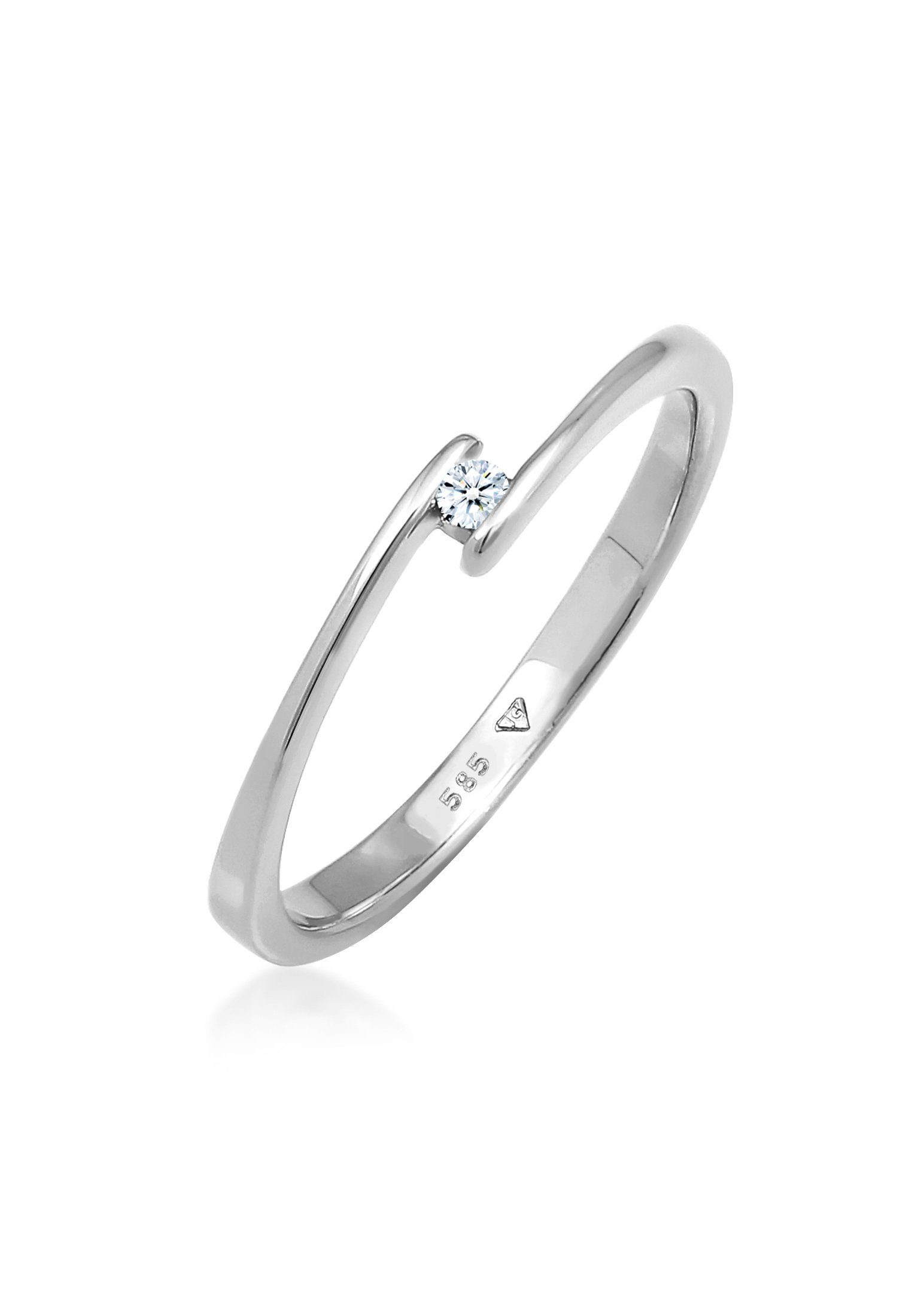 Elli DIAMONDS Verlobungsring Verlobungsring Diamant Weiß Brillantschliff (0 günstig online kaufen