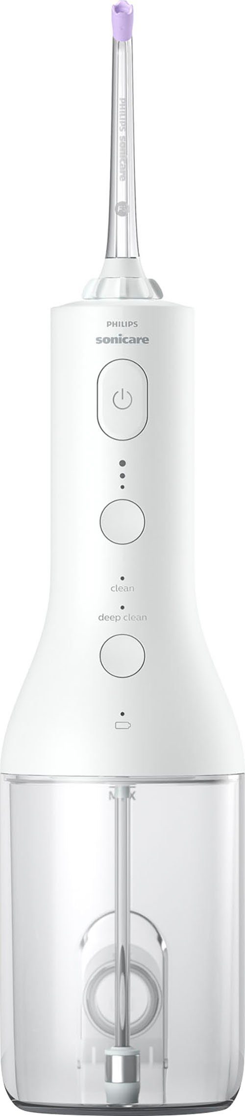 Philips Sonicare Munddusche kabelloser Power Flosser 3000 HX3826, Aufsätze: 2 St., Quad Stream-Technologie, 2 Modi für die Reinigung, 3 Intensitätsstufen