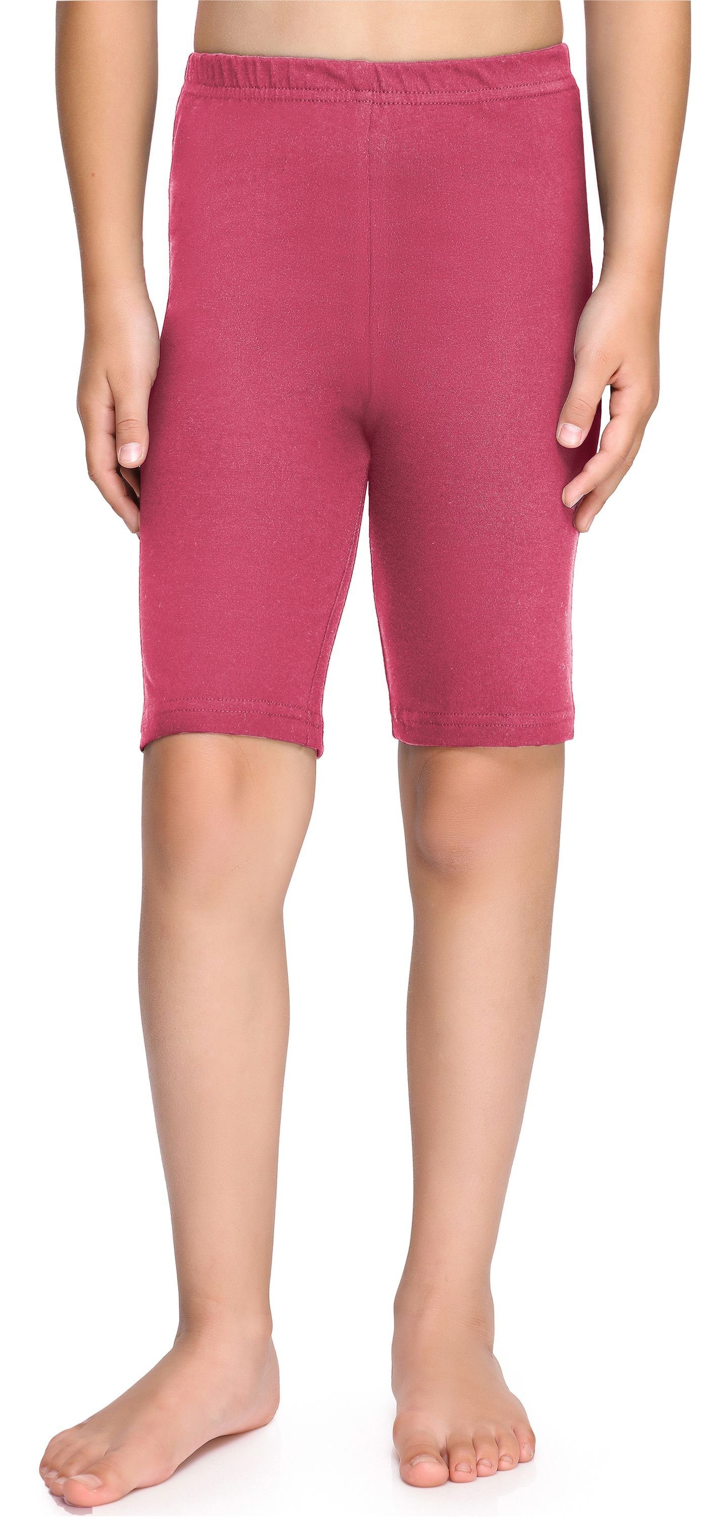 Merry Style Leggings Mädchen Kurze Rosa aus (1-tlg) elastischer Baumwolle MS10-227 Leggings Bund