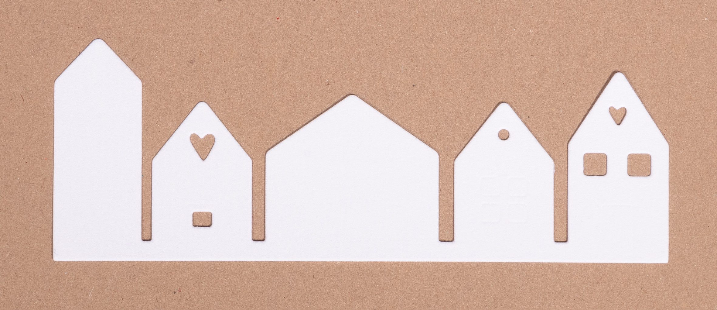 Rayher Motivschablone Häuserreihe, B 4,5 x L 12,1 cm