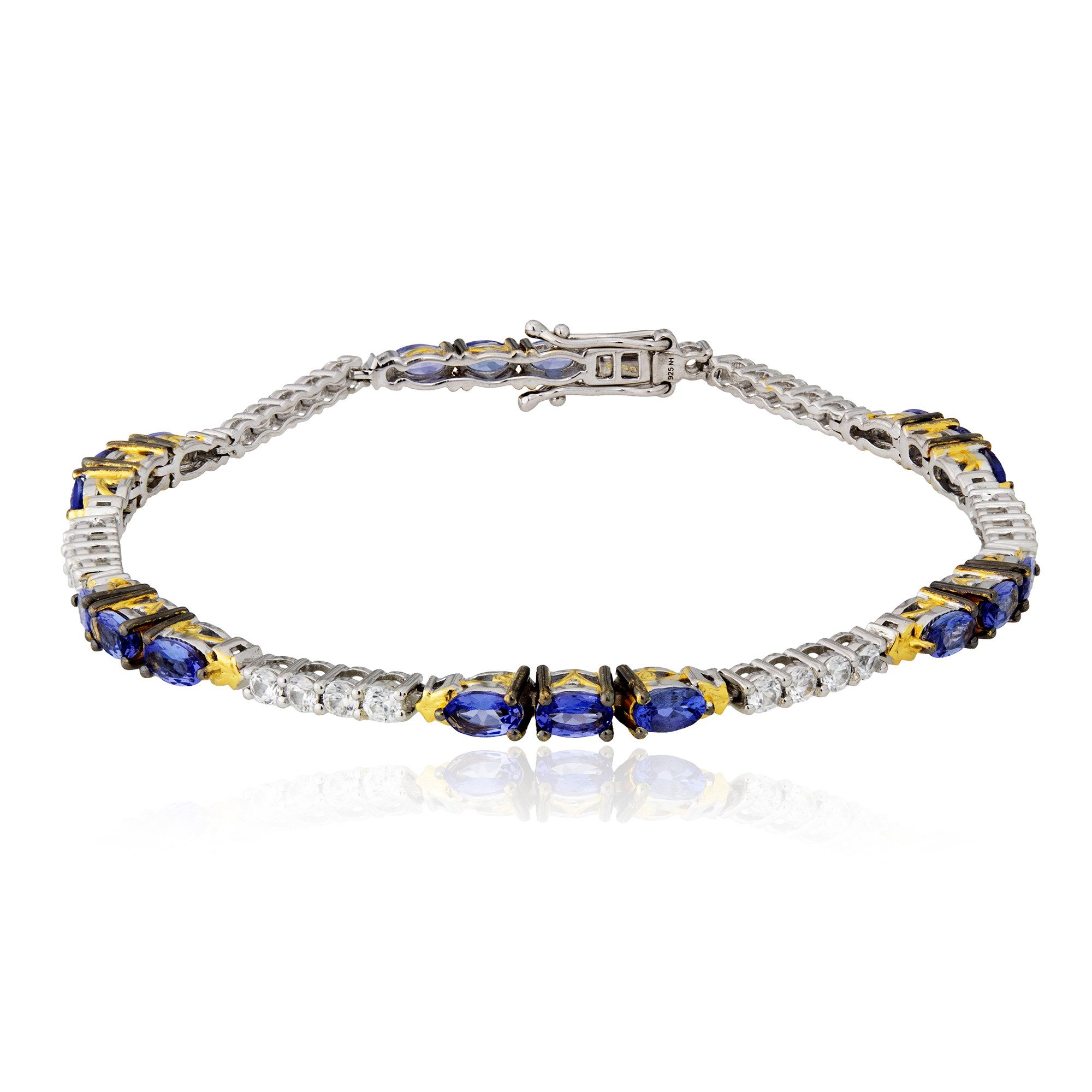 Cavill Silberarmband Tansanit-Sterlingsilber-Armband (1-tlg)