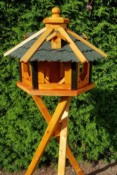 Holzdekoladen Vogelhaus Vogelhaus mit Ständer 48x33 cm Größe L Typ 9