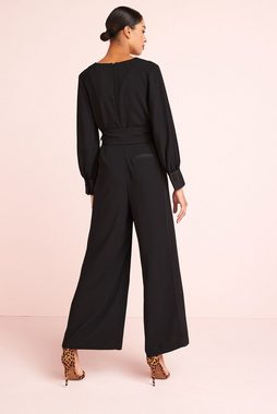 Next Jumpsuit Jumpsuit mit Gürtel und weitem Beinschnitt (1-tlg)