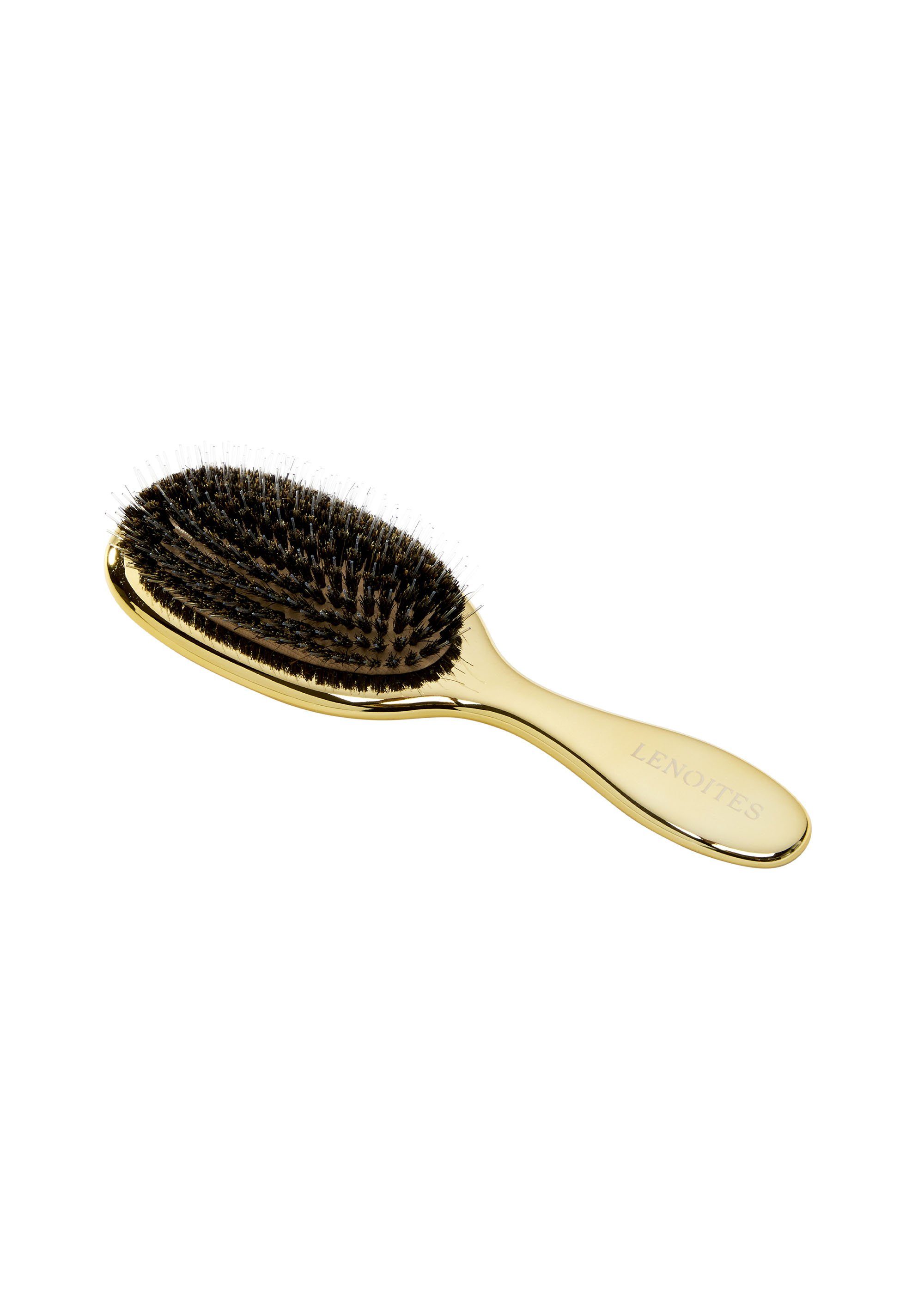 Lenoites Haarbürste Hair Brush Wild Boar with Cleaning Tool, Glanz, stilvoll, sanft