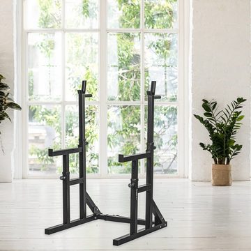 MOVIT Kraftstation Squat Rack PRO mit Dip-Station, Home-Gym, Langhantel-Ablage Hantel-Ständer Heim-Trainingsgerät Home-Gym