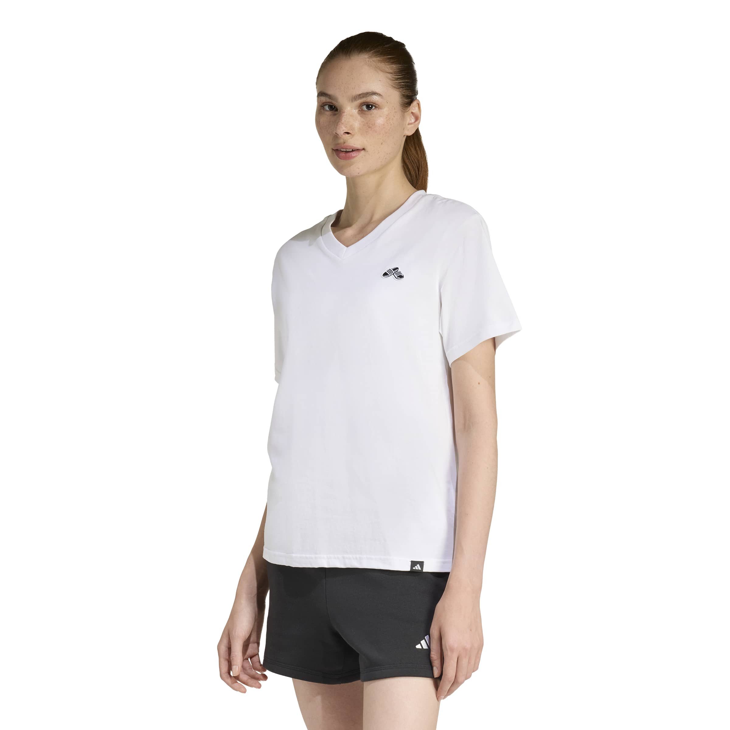 adidas Performance T-Shirt SLIDE VNECK WHITE günstig online kaufen