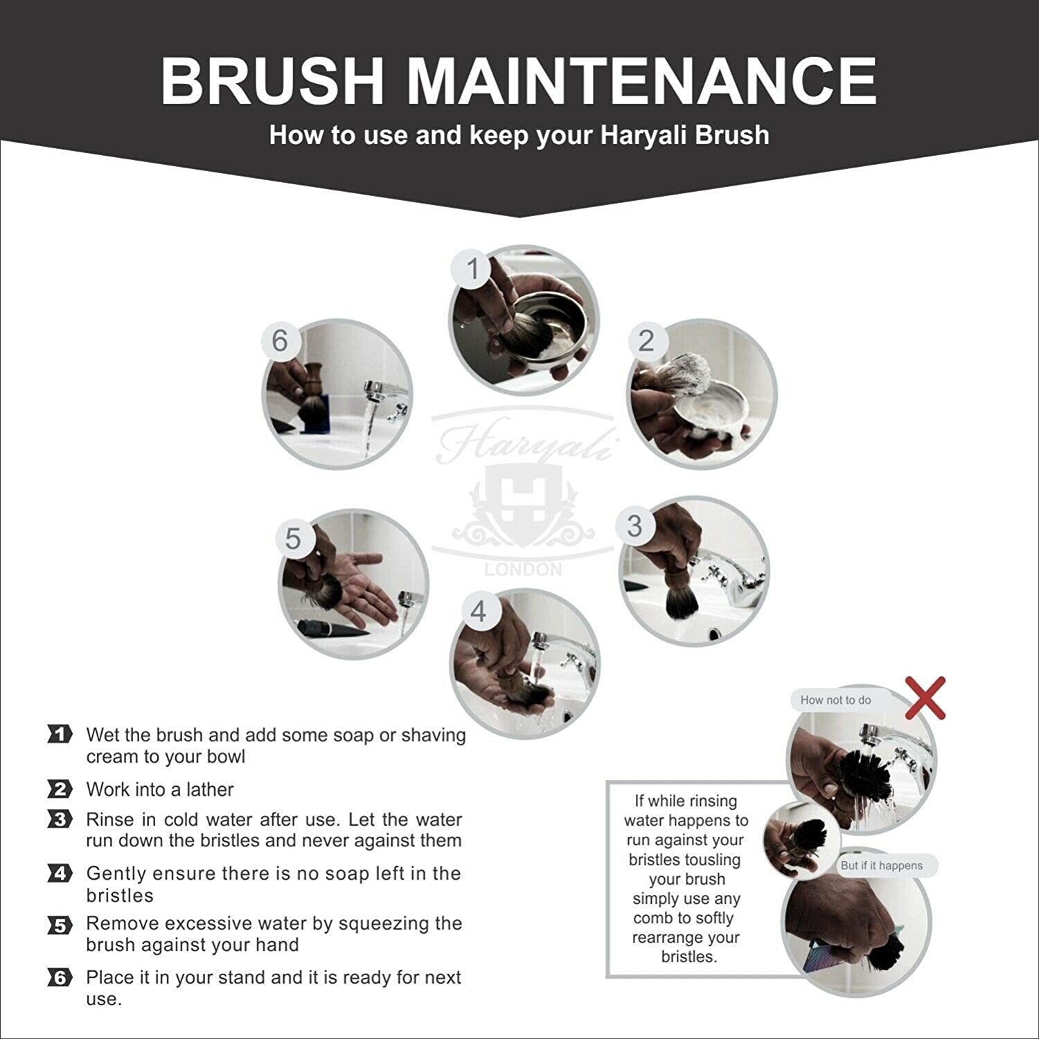 Haryali London Rasierpinsel-Set Haryali London Rasierpinsel-Set mit Rasierpinsel und Pinselständer