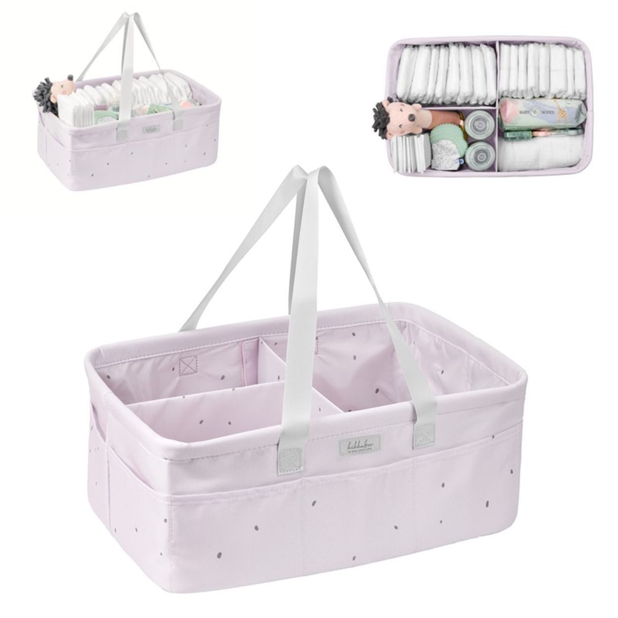 Kikkaboo Wickeltasche Wickeltasche, Windelorganizer (1-tlg), faltbar Griffe abnehmbare Trennwand