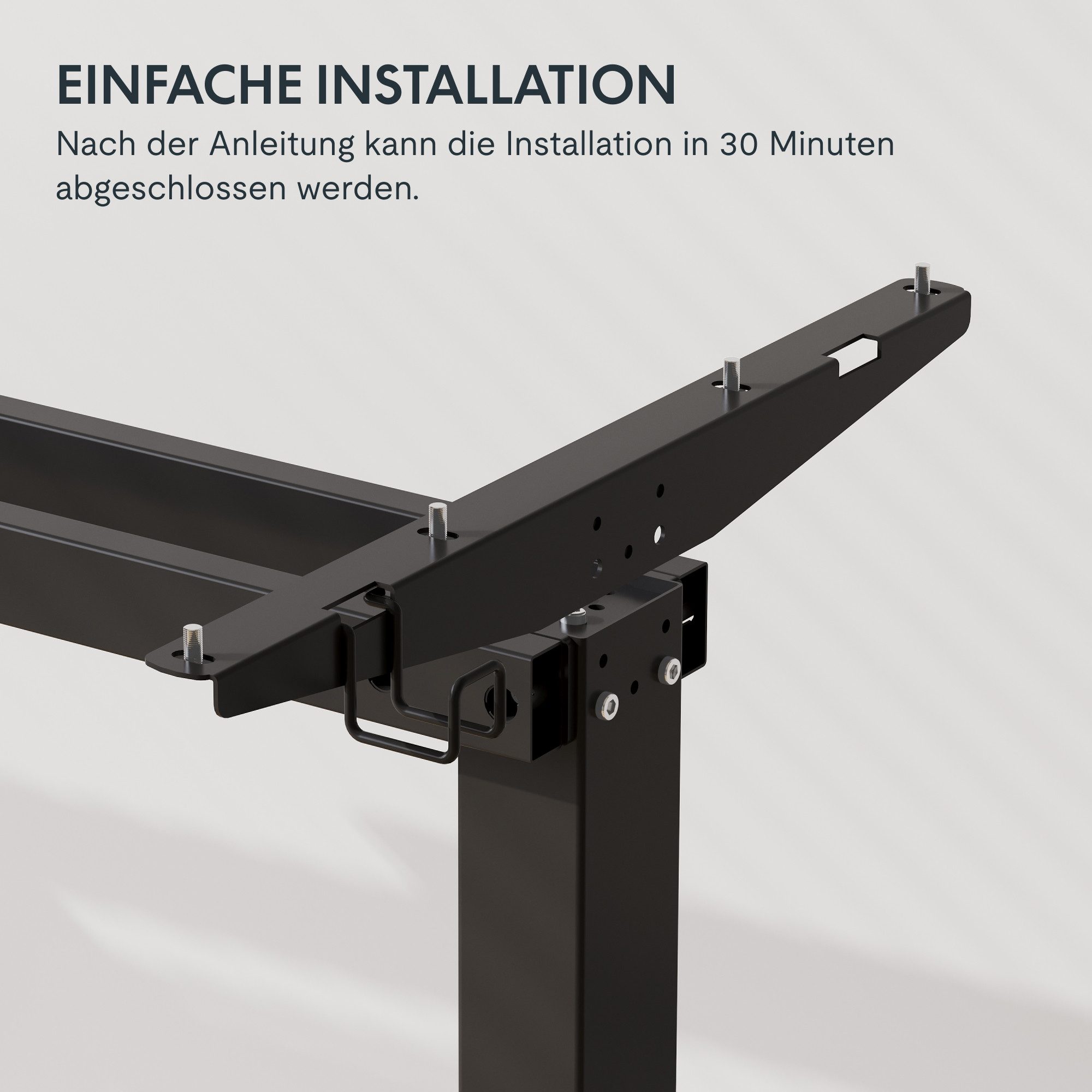 SANODESK Schreibtisch Elektrisch höhenverstellbarer Schreibtisch, Sitz-Steh-Tisch (Mit einteilige Tischplatte, Ergonomischer Steh-Sitz Computertisch mit Memory- – Bild 4 von 5