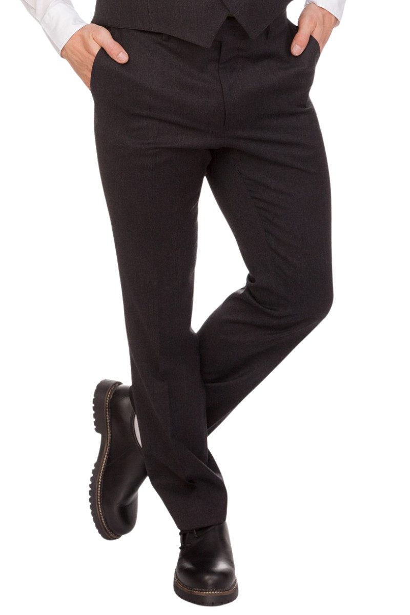 Kultkluft Trachtenlederhose Trachtenanzugshose - FREDL - anthrazit günstig online kaufen