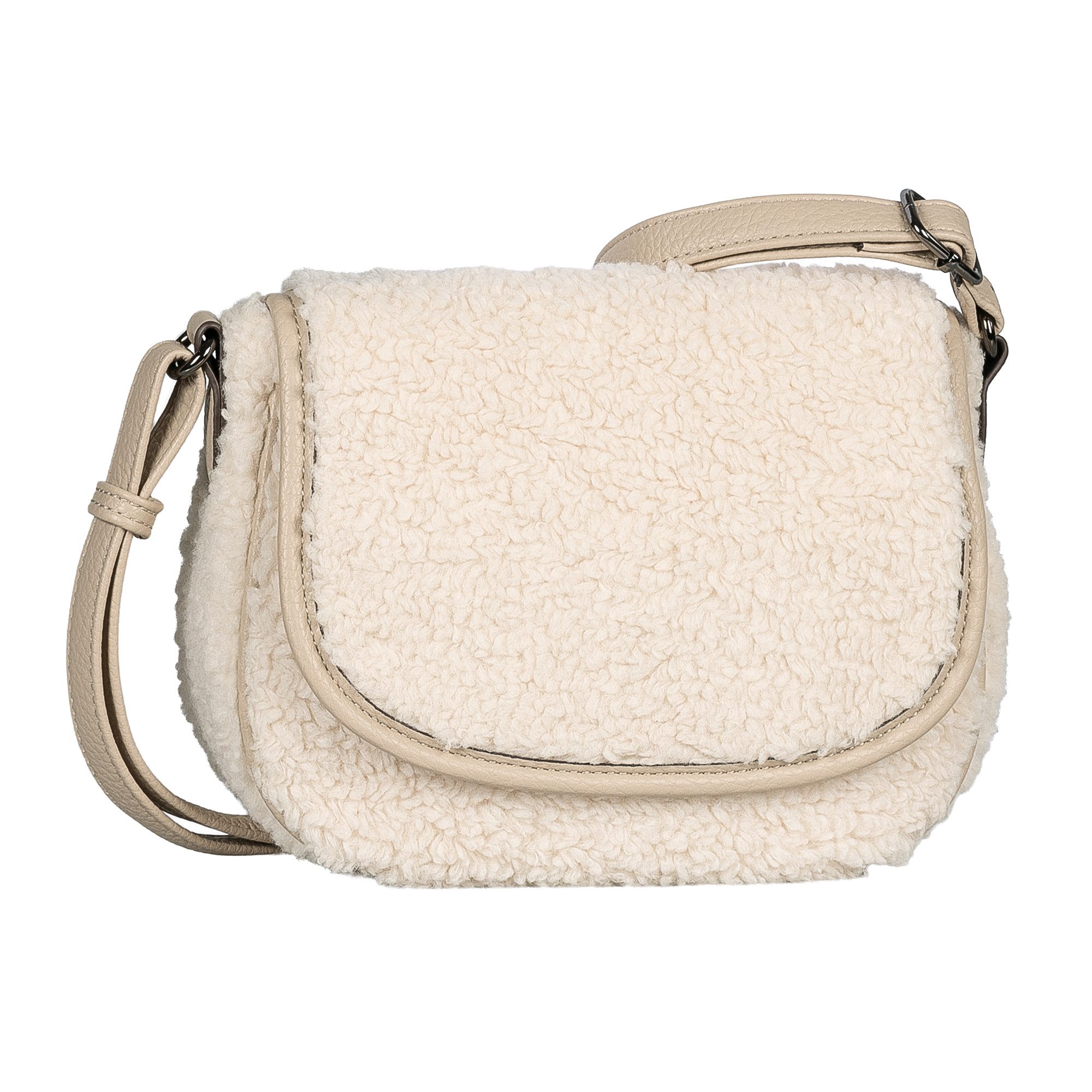 Gabor Umhängetasche Granada Fur, Damen Schultertasche in Plüsch-Optik