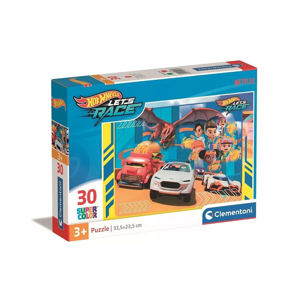 Lernspielzeug Hot Wheels Race 30-teiliges Puzzle Clementoni