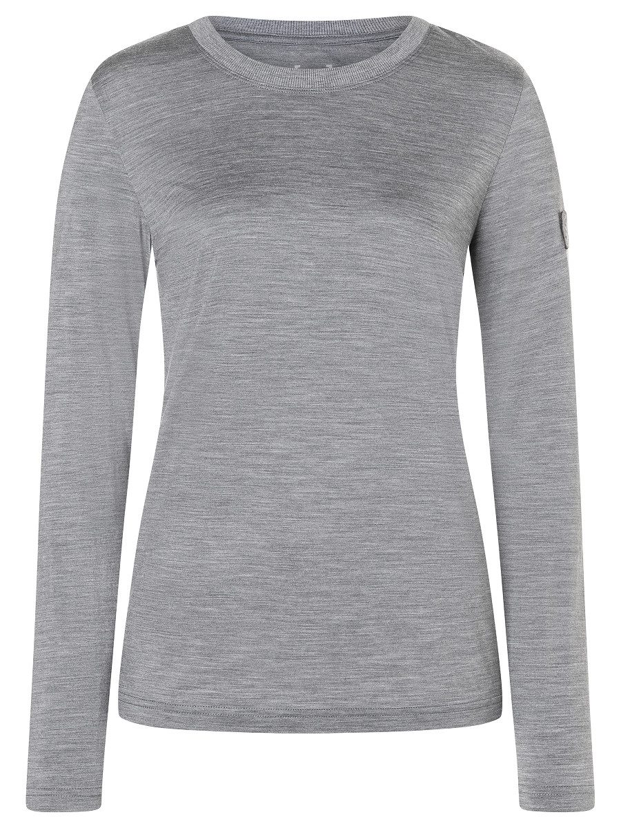 SUPER.NATURAL Langarmshirt für Damen, nachhaltig, Merino modern, atmungsaktiv