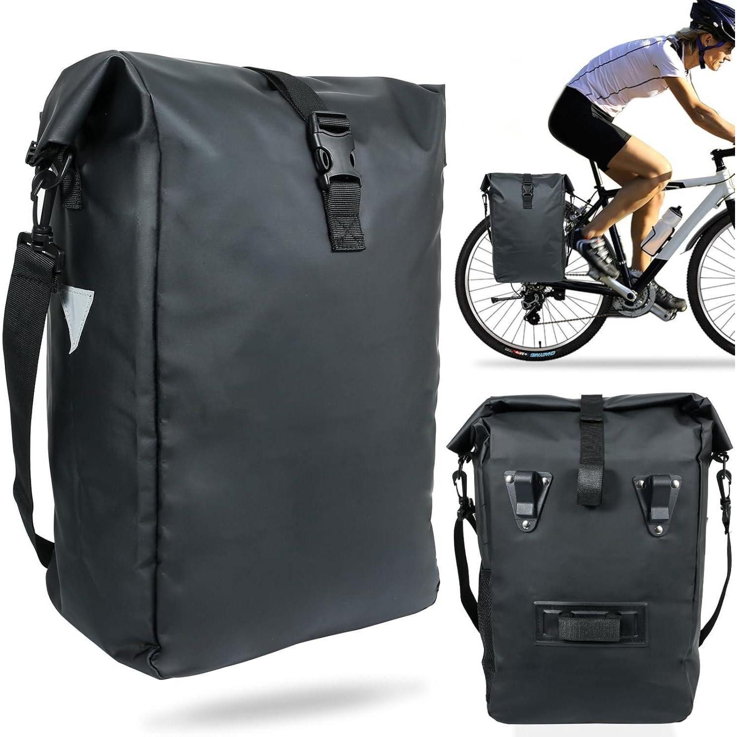Fahrradtasche Fahrradtasche für Gepäckträger 20L wasserdicht Umhängetasche