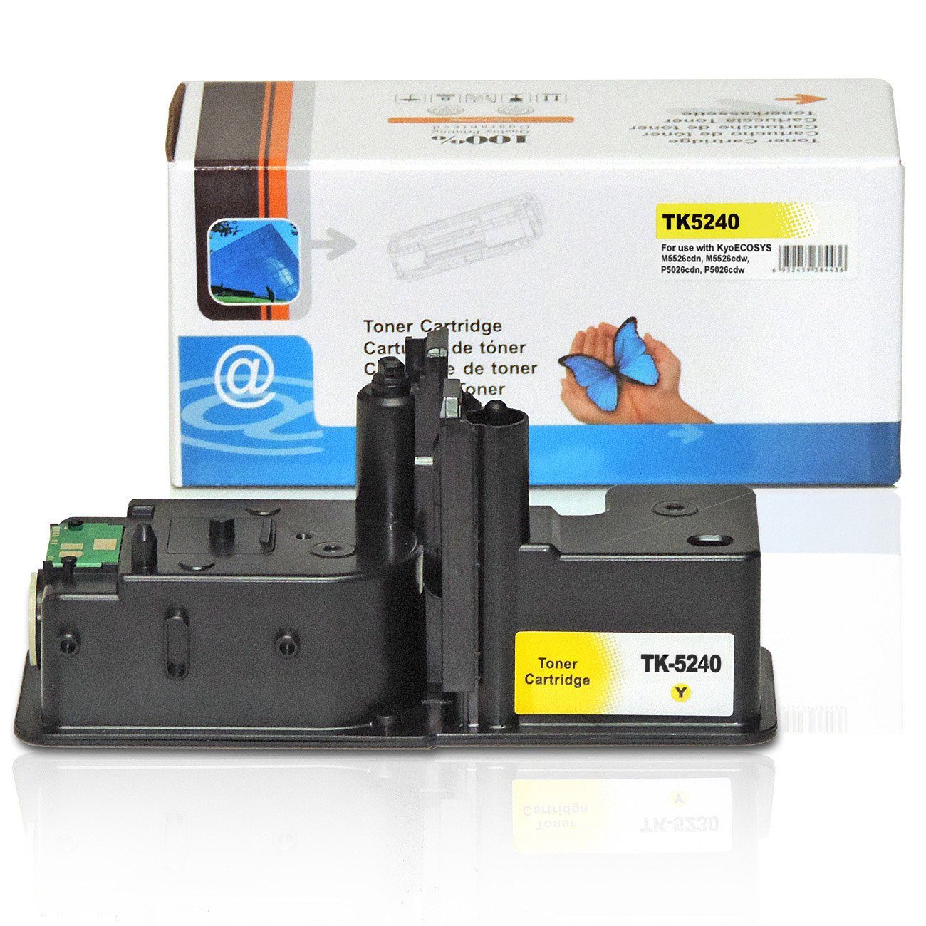 Gelb, Tonerkartusche Kyocera TK-5240 1x Kyocera D&C zu kompatibel TK-5240 Kompatibel Tonerkassette Lieferumfang:
