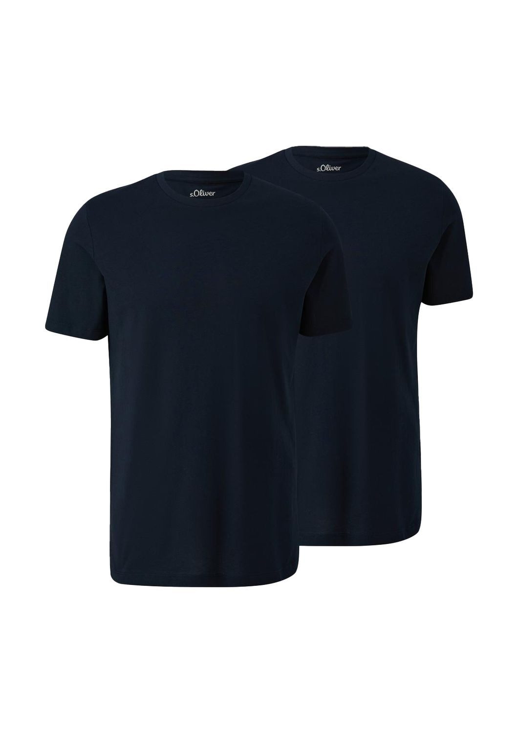 s.Oliver T-Shirt Regular fit (2-tlg) Rundhals, günstig online kaufen