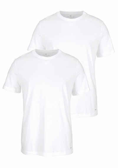 TOM TAILOR T-Shirt (Packung, 2er-Pack) perfektes Basic