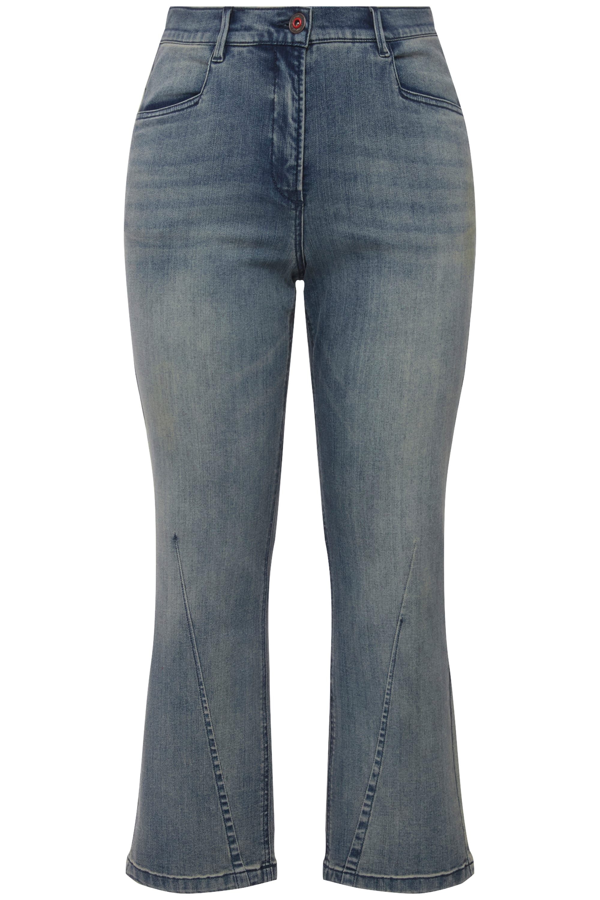 Ulla Popken 5-Pocket-Jeans Jeans Mandy Farbspritzer günstig online kaufen