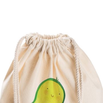 Mr. & Mrs. Panda Sporttasche Avocado Kern rollt - Transparent - Geschenk, Babyparty, Vegan, Sportb (1-tlg), Design trifft Funktion