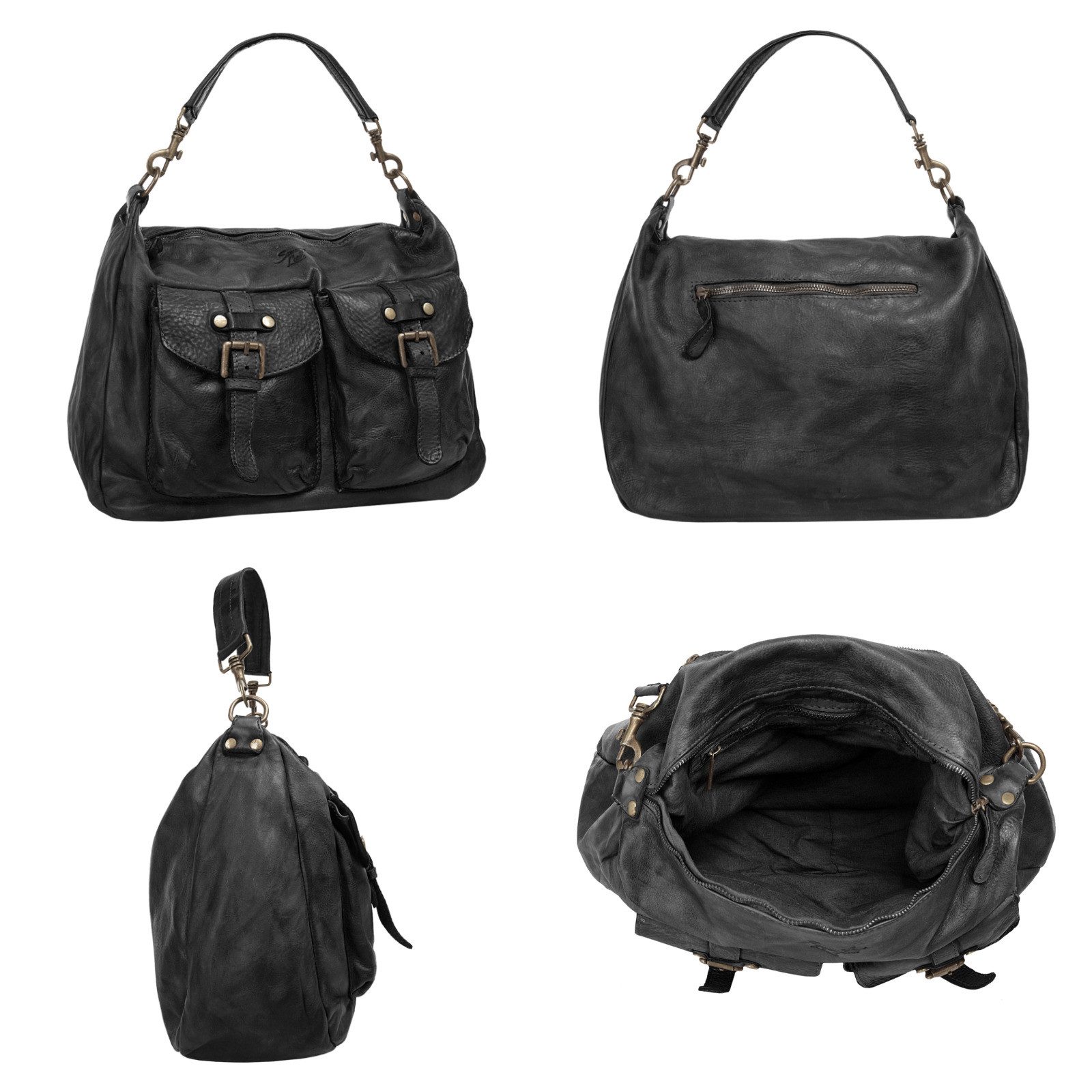 Samantha Look Umhängetasche, echt Leder, Made in Italy günstig online kaufen