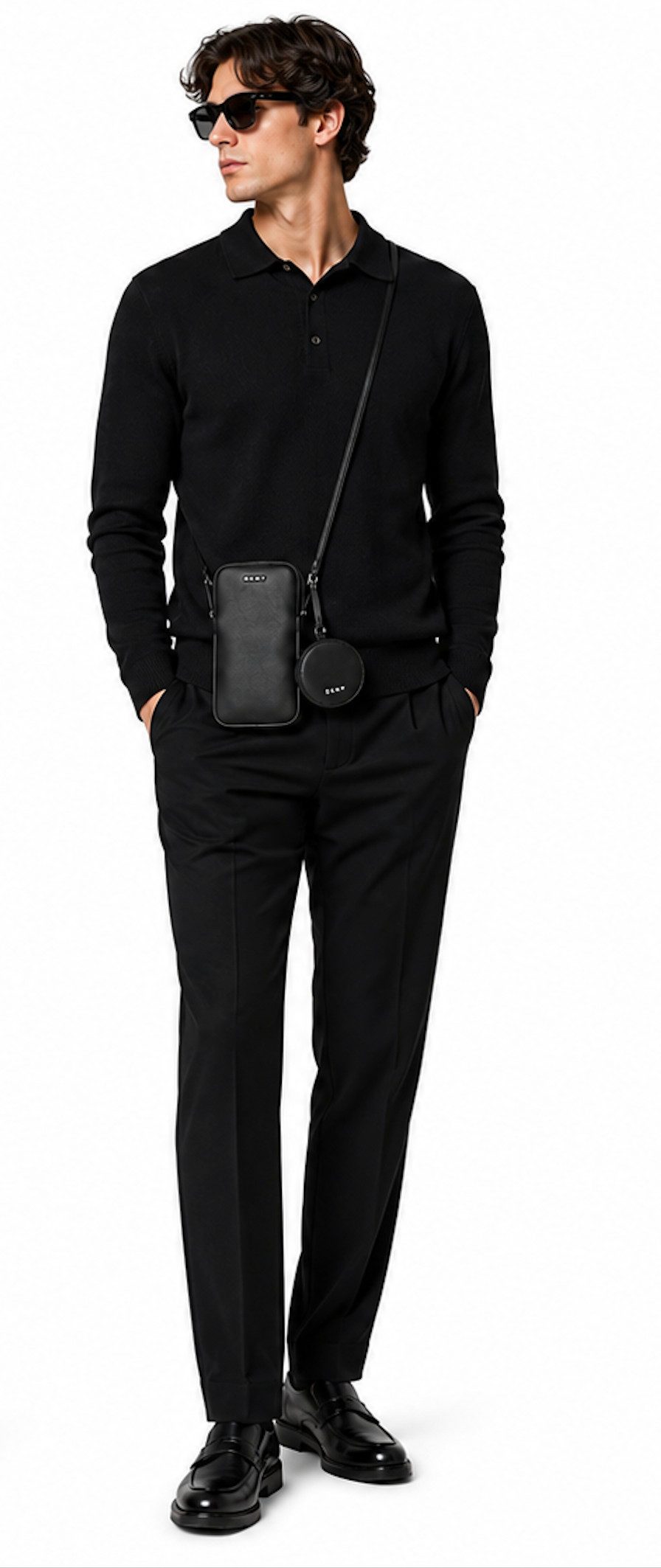 DKNY Donna Karan Newyork Crossbody Bodybag mit Münztasche Geschenkbox, Hochwertige DKNY Geschenkbox inklusive