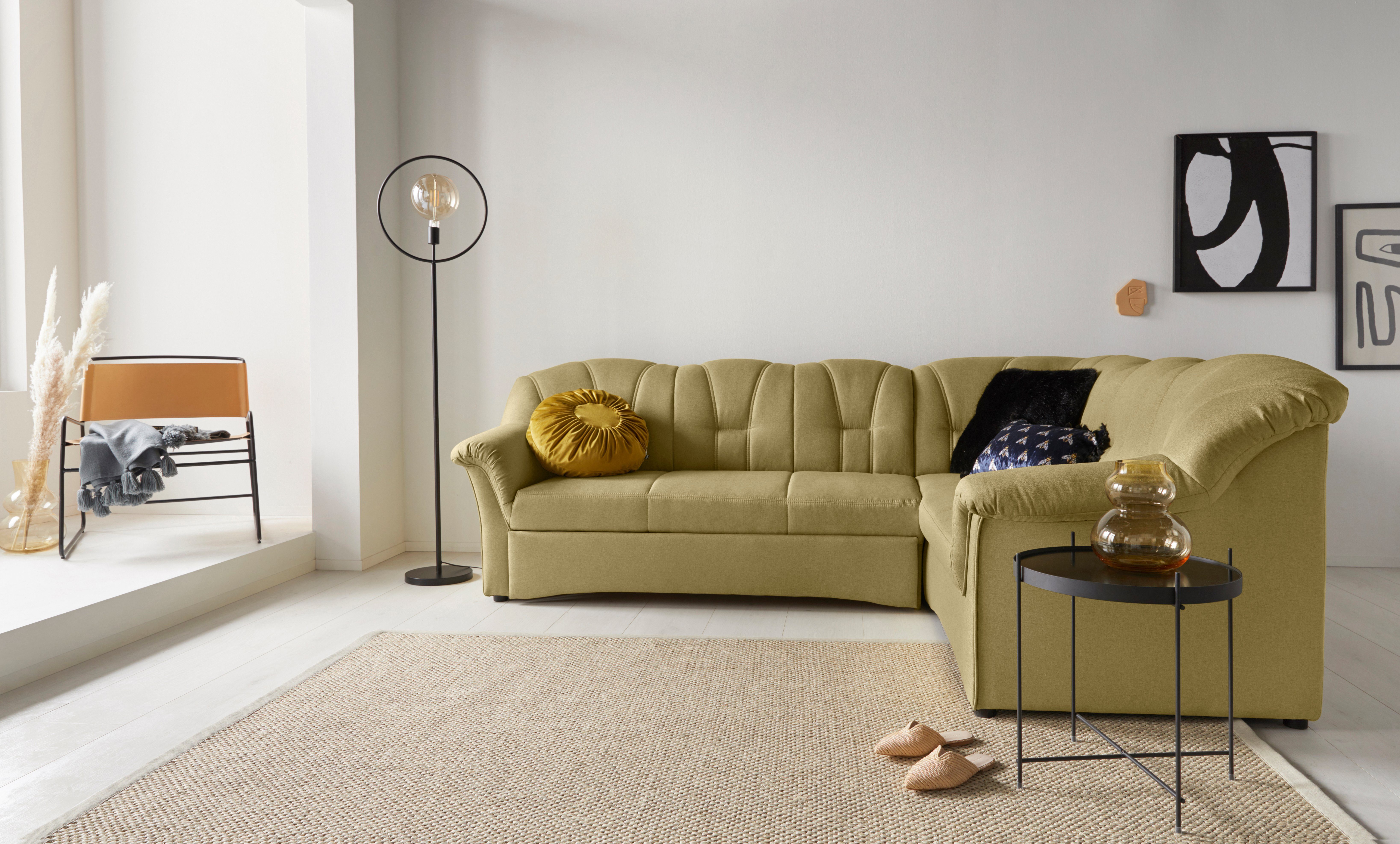 DOMO collection Ecksofa Papenburg B/T/H: 242/190/84 günstig online kaufen