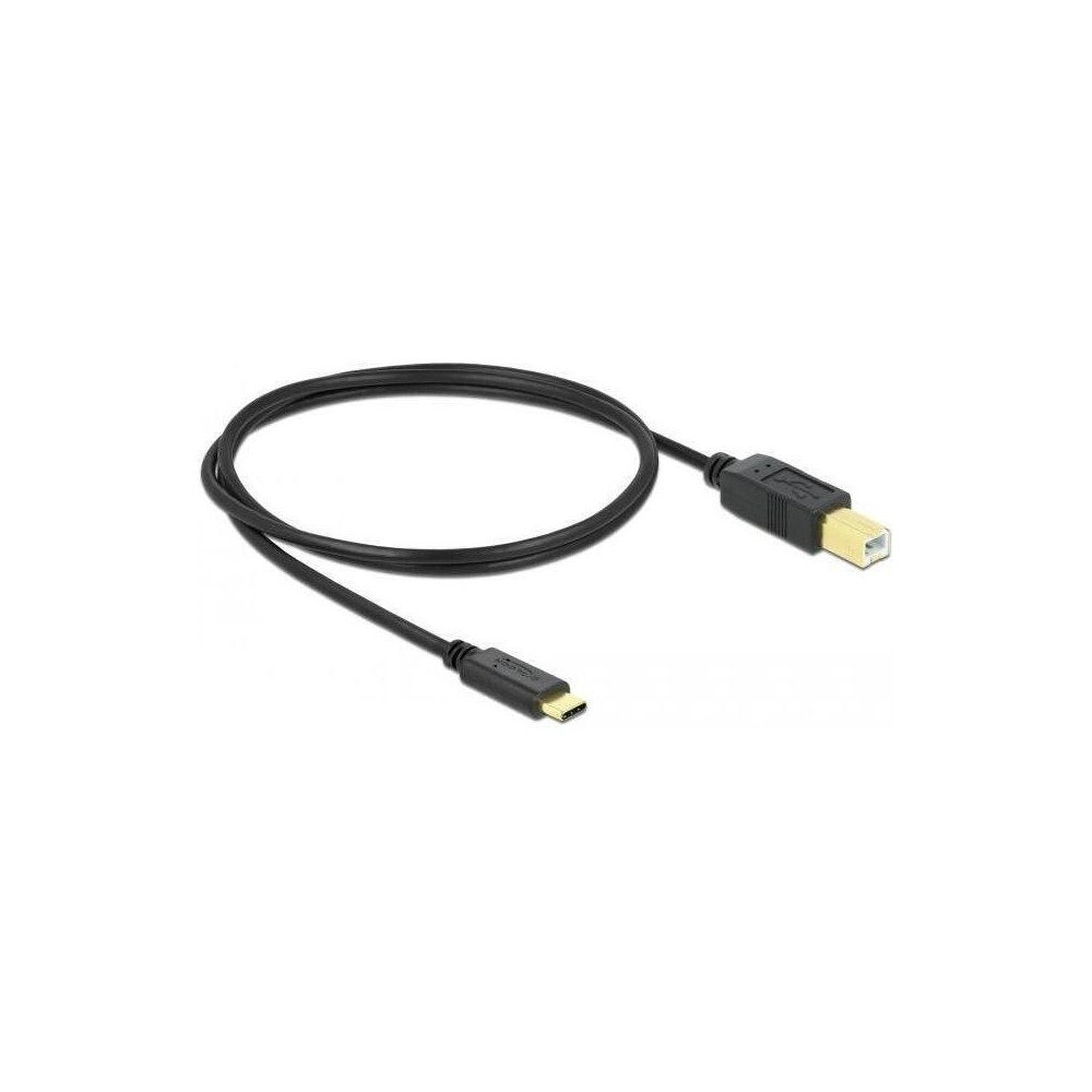 DeLOCK USB 2.0 Kabel C > B schwarz - Datenkabel USB-Kabel