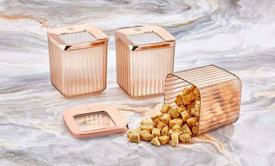 Vip Ahmet Vorratsdose Vorratsdosen Behälter Set Aufbewahrung 3tlg Set Lebensmittelbehälter Vorratsbehälter, (3-tlg)