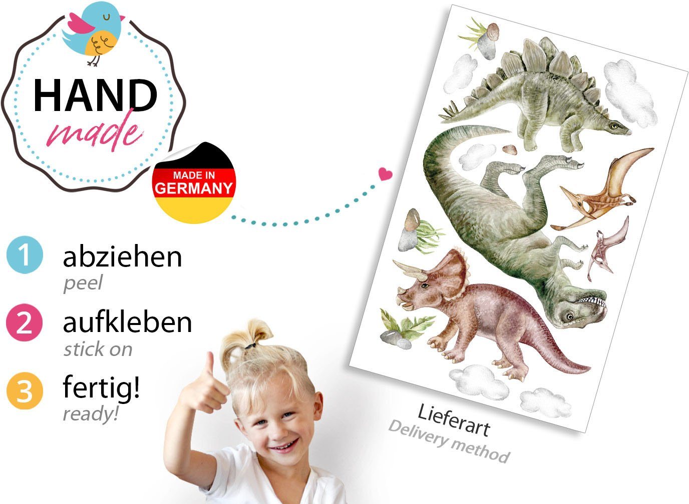 little DECO Wandtattoo »Little Deco Wandtattoo Dinosaurier«-kaufen